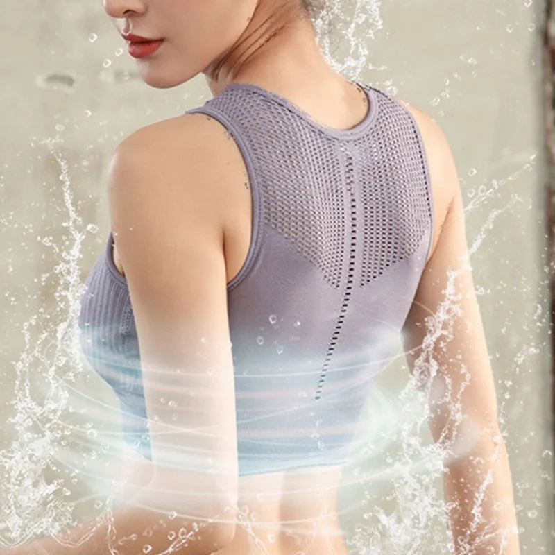 Cloud Hide Frauen Yoga Crop Top Sport-Bh Push-Up Unterwäsche Fitness Büstenhalter Bhs Athletische Weste Hemd Sport Laufsport