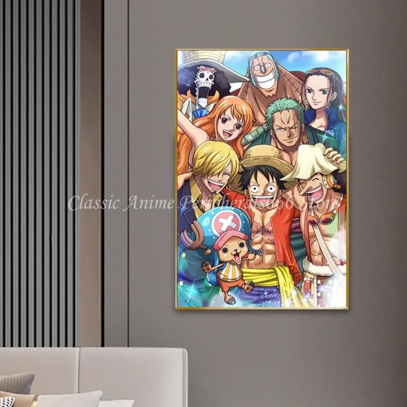 One Piece Wall Picture, Nica Luffy, 5th Gear, Soron Animation, Cartoon, Mural, Bedroom Decoration, Anime Bedside Painting