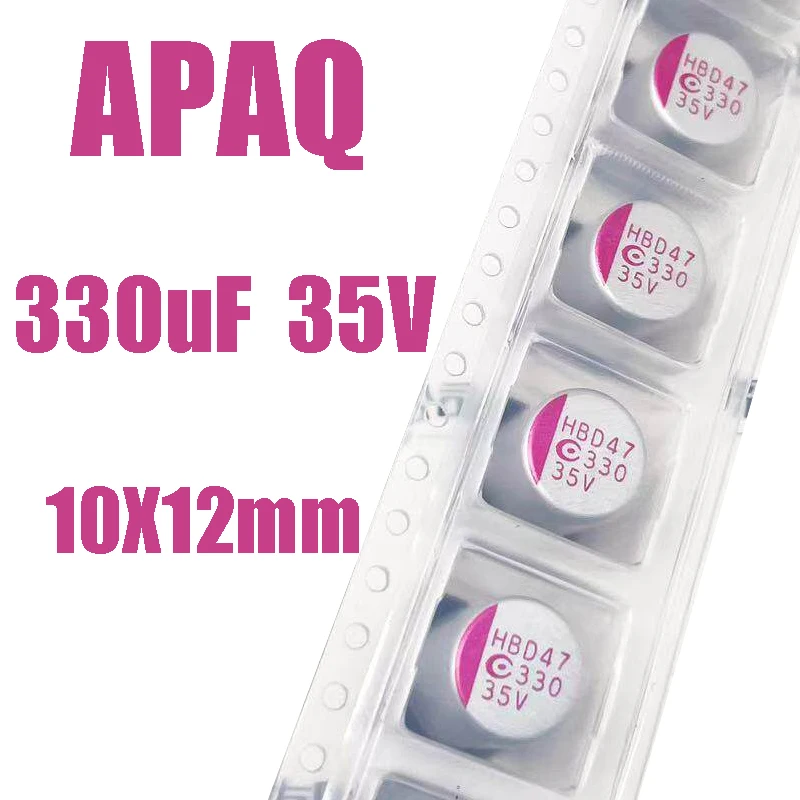 35V330UF 330UF/35V APAQ 10X12mm SMD Solid state capacitor 330uf 35V 330 35V