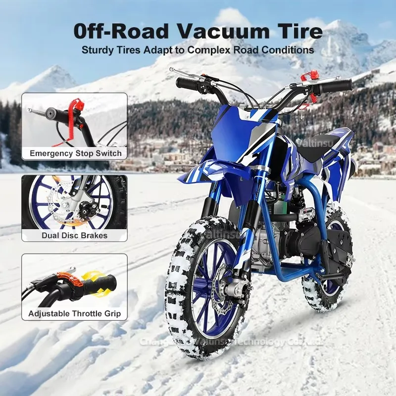 China 50Cc 4-Stroke Kid Fuel Consumption 2L Dirt Bike Mini Gas Powered Motorcycle Small Motorbike