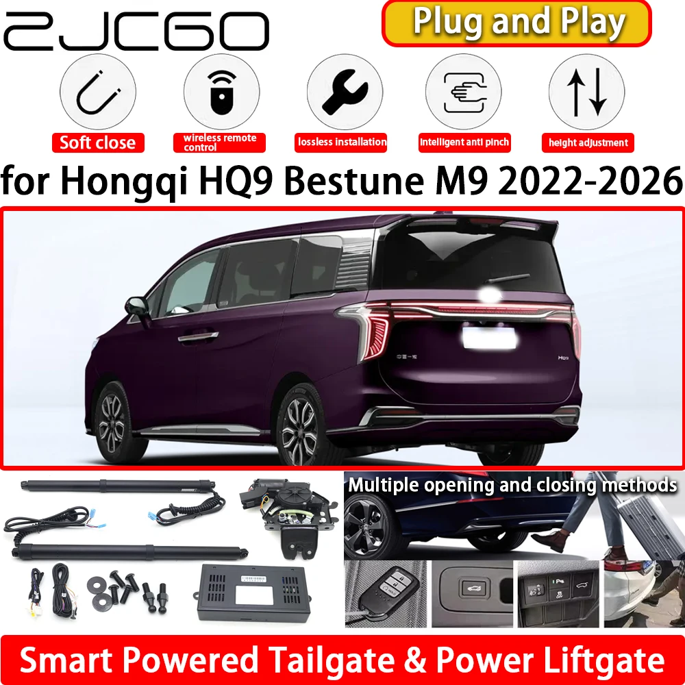 

for Hongqi HQ9 Bestune M9 2022-2026 OEM Automatic Electric Powered Tailgate Power Liftgate Tail Gate Lift Kit System Plug & Play