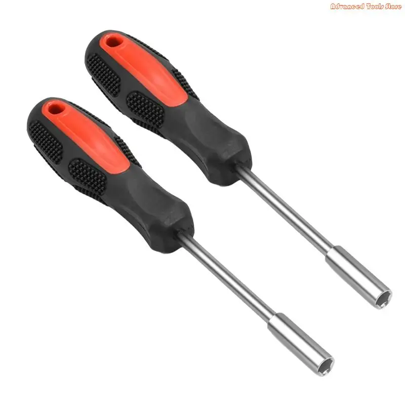 2Pcs Screw Handle Lengthened Hexagonal Screwdriver With Comfortable Grip W91B