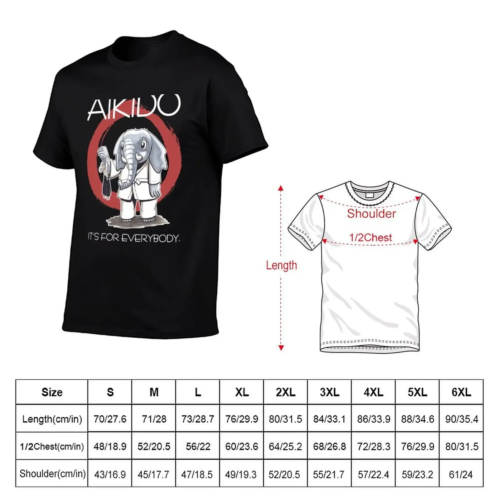 Aikido-es para todo el mundo (oscuro) camiseta para hombre, camiseta esencial, camisetas blancas