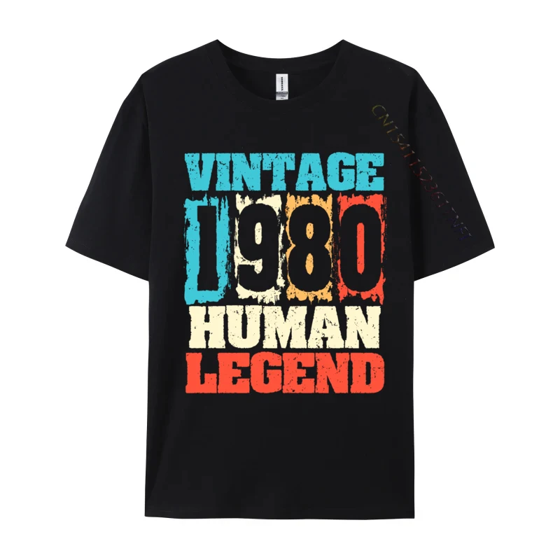 

Men Clothing 1980 Birthday Vintage 1980 Born In 1980 Made In 1980 T-shirts Men Tshirts Simple Style Luxury Designer T-Shirts