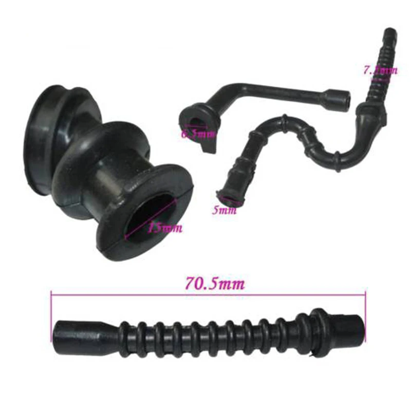 Hot Sale New High Quality Intake Manifold Boot Pro 026 Accessories Black Fuel Line Impulse Line MS260 Oil Line