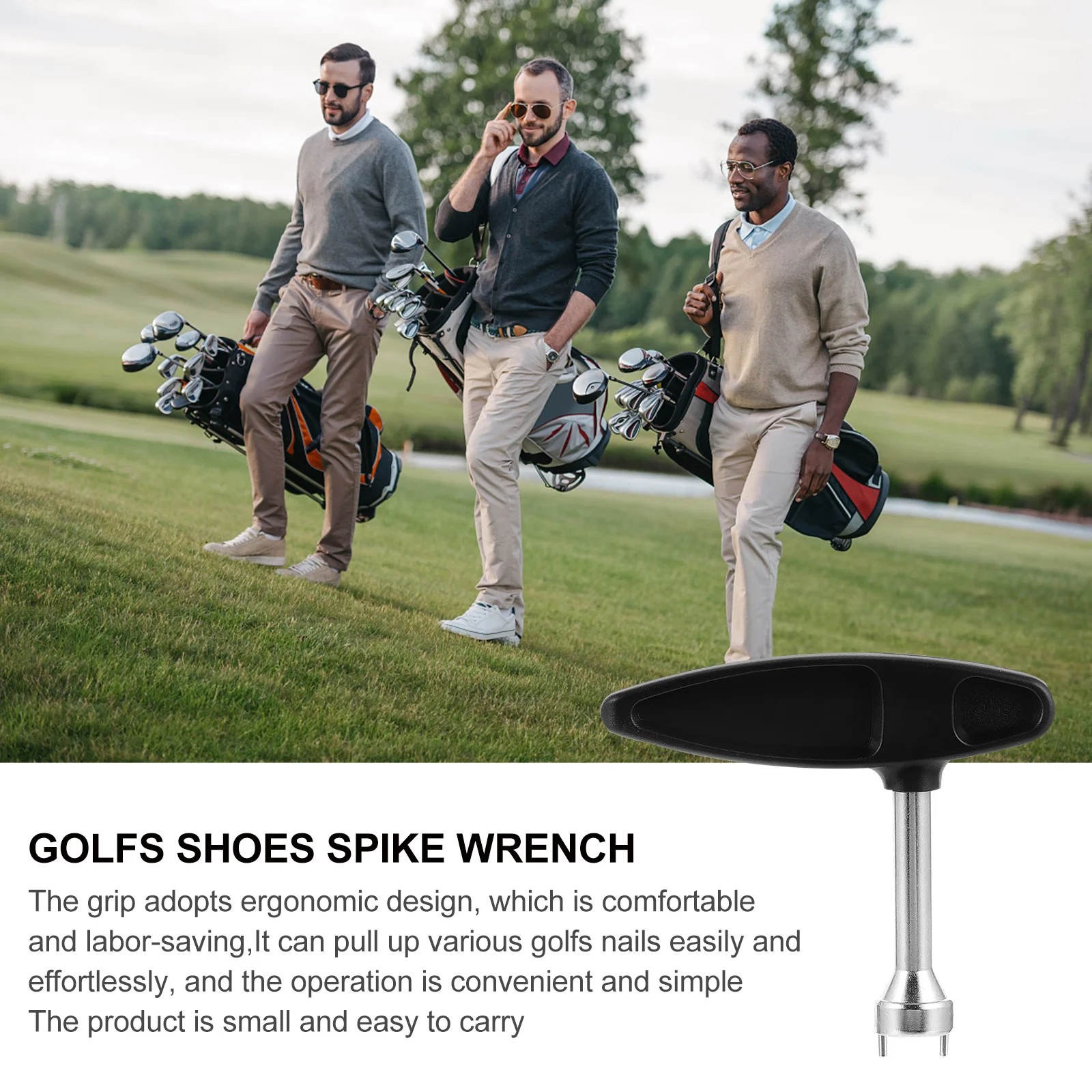 

Golf Shoe Spike Replacement Wrench Tool Repair Maintenance Golfs Cleats Remover