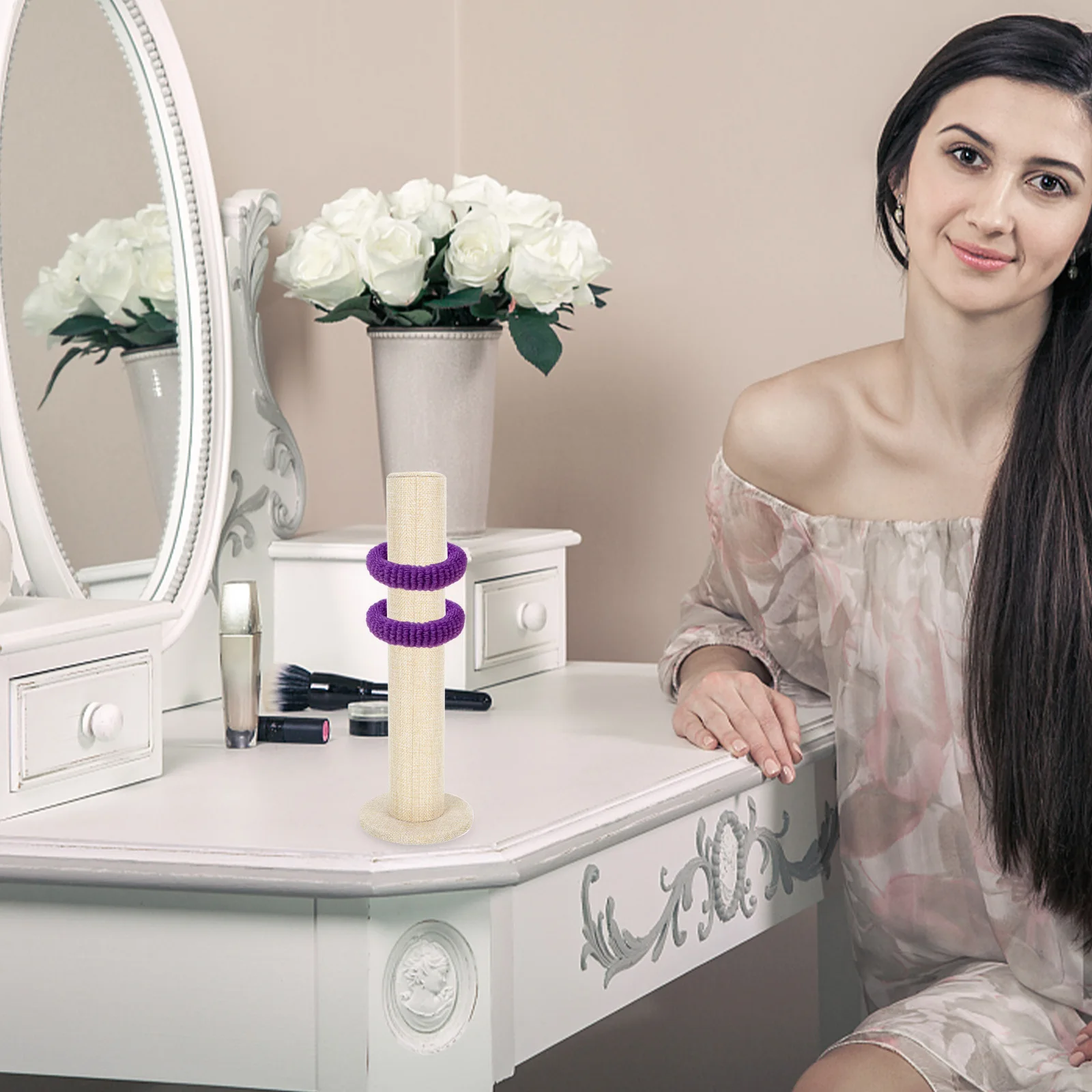 

1Pcs Hair Rope Display Stand Fine Texture Fashionable Design Bracelet Holder Headband Organizer Jewelry Display Rack At Home