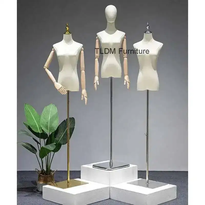 

for Shop Full-body Bridal Korean Cotton Mannequins Support Half-length Mannequin Simple Plastic Display Mannequins for Cloakroom