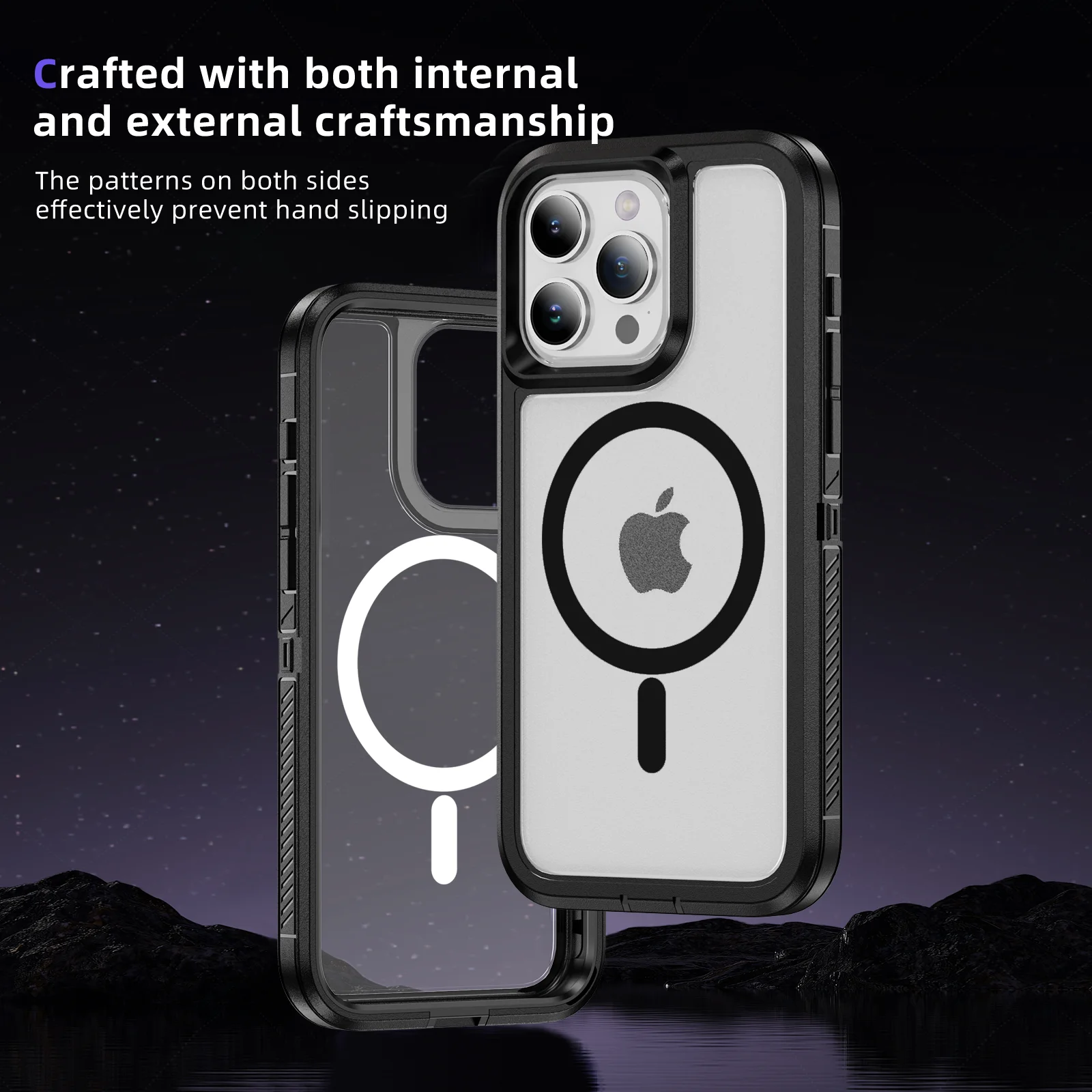 HARUINO iPhone 14 Promax phone case iPhone 13 case anti drop magnetic protective case wireless charging female and male case