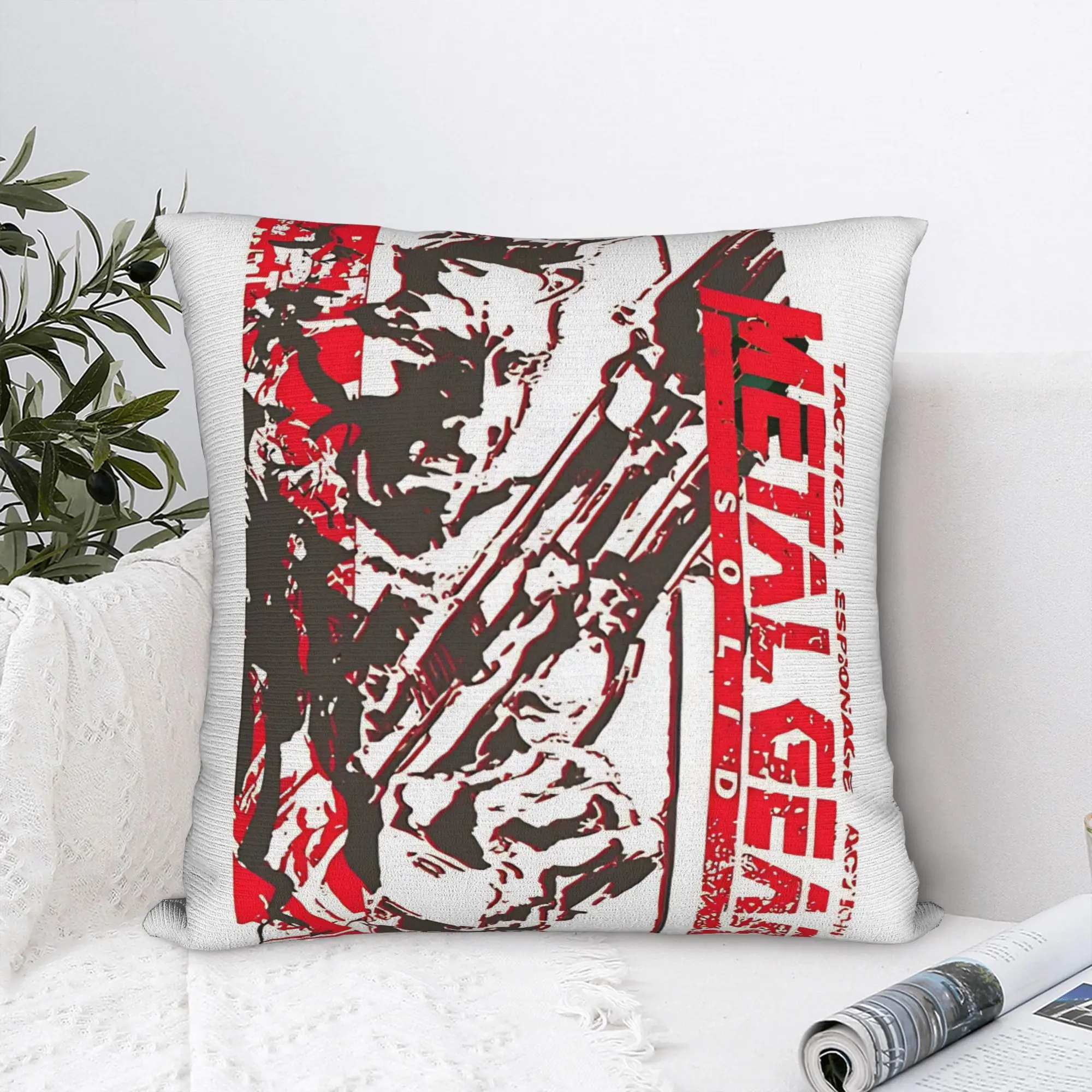 Metal Gear Solid Art Pillowcases  Morden Pillow Case For Sofa Couch Bed Living Room Comfy Pillow Cover