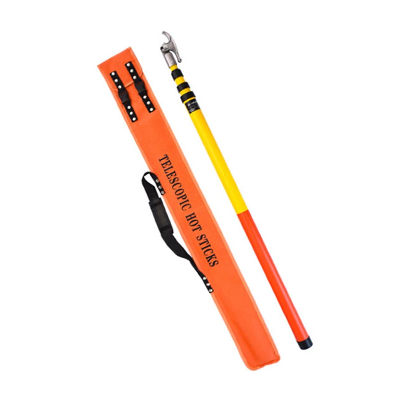 Manufacturer Price Safety Equipment Insulated High-Voltage Operating Rod Electrical Power Telescopic Fiberglass Hot Sticks