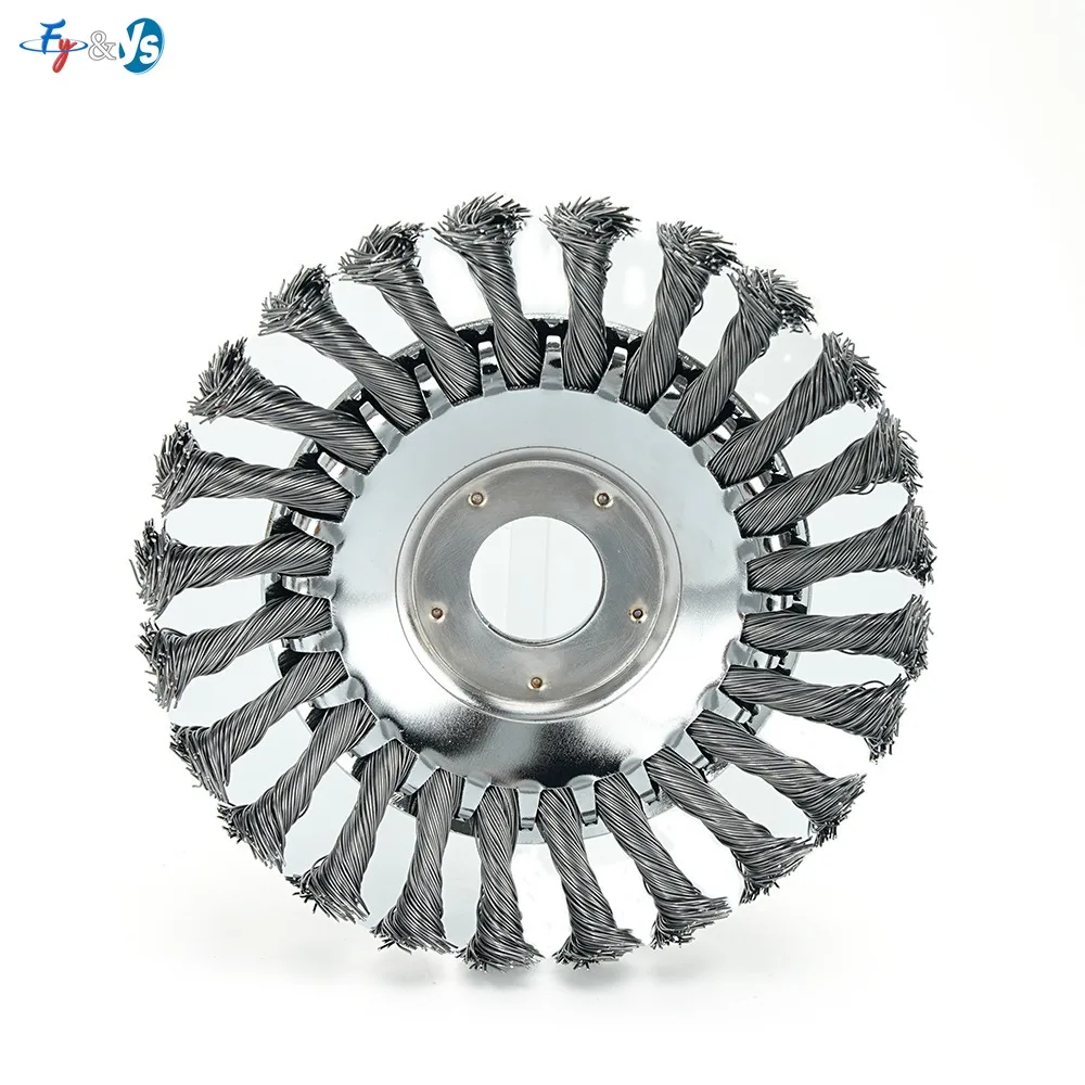 6/8inch Twisted Knotted Steel Wire Wheel Brush Weed Cutter Disc For Grass Trimmer Brush Cutter Lawn Mower Weeding Wire Blade