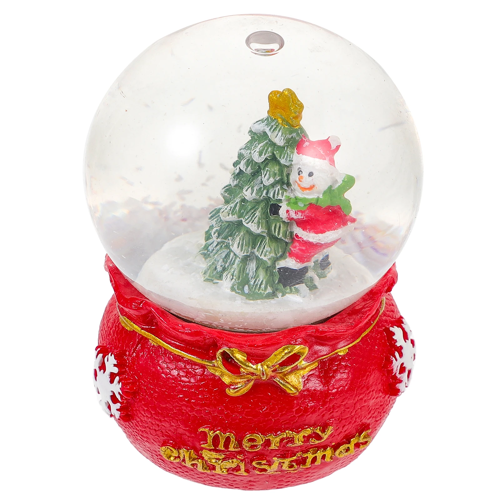 

Christmas Crystal Ball Decorative Resin Glass Small Transparent Xmas Supplies Desktop Adornment Holiday Gift Item
