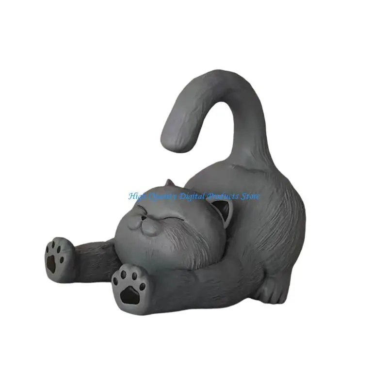 U2JE Resin Feline Smartphone Support Stand Rack Perfect Gift for Women Girls