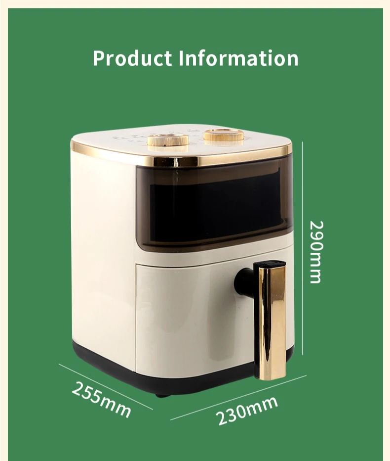 Friggitrice ad aria nuovo forno elettrico di grande capacità intelligente senza olio piccola macchina multifunzione automatica all-in-one