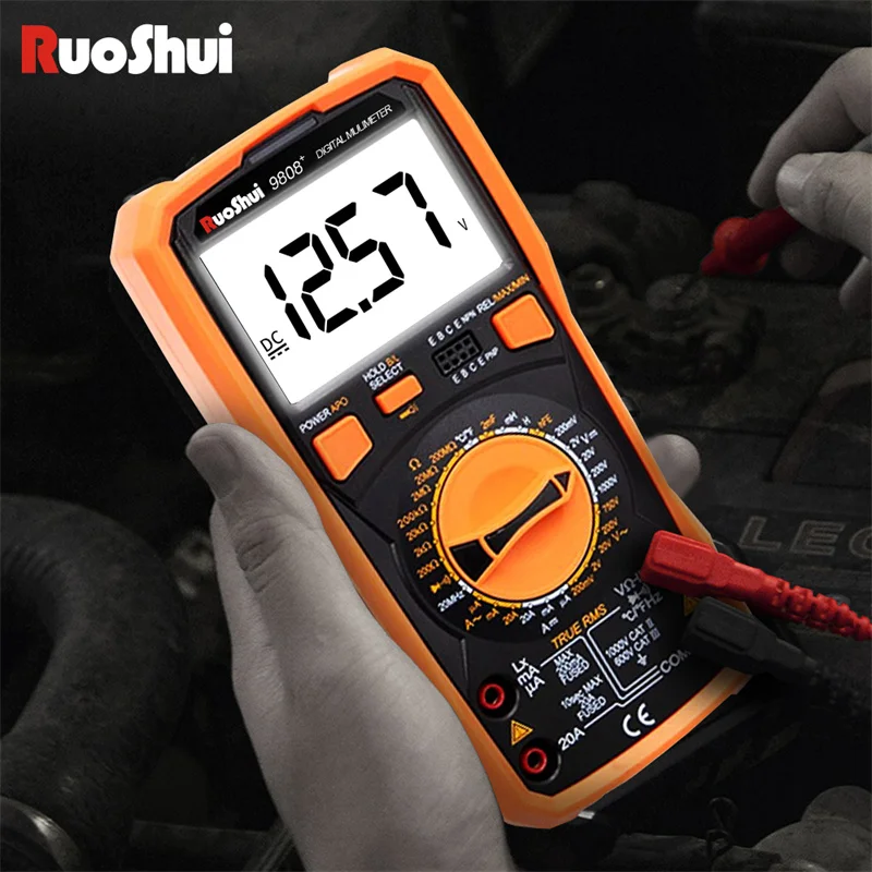 Multímetro Digital de Alta Precisão Ferramentas Eletricista Tester Freqüência Medição de Temperatura com Lcr Capacimetro Indutância 20h