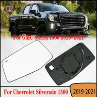 Espejo trasero de advertencia de punto ciego calentado, cristal para Chevrolet Silverado 1500 2019-2021 GMC Sierra 1500 2019-2021 84309707 84309705