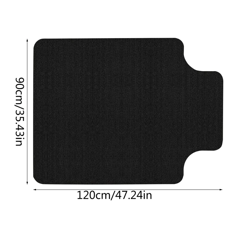 Stuhlmatte für Hartholzböden, 88,9 x 119,4 robuster Bodenschutz, Schreibtisch-Fußmatten