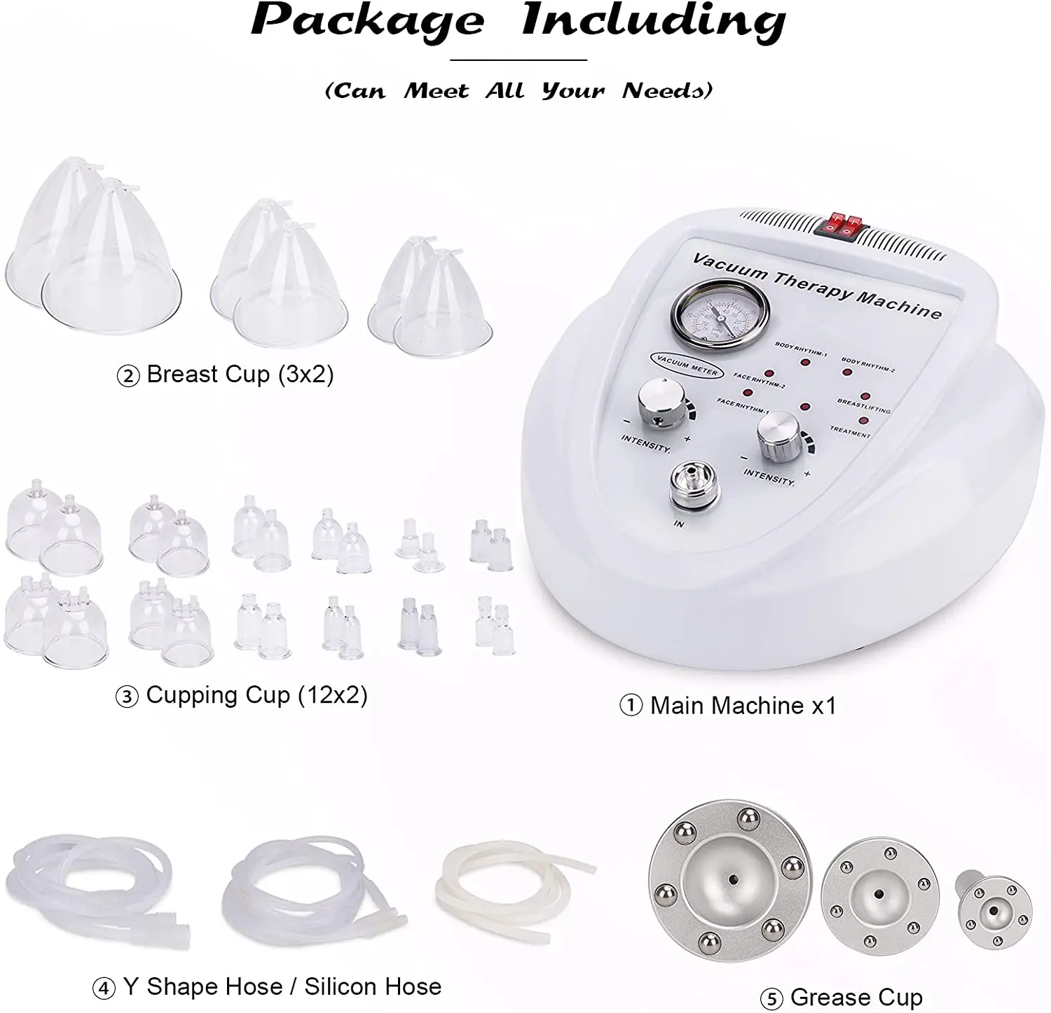 

Breast Enlargement Instrument Lifting Vacuum Therapy Cellulite Cupping Scrapping Skin Tightening Butt Machine For Body Shaping