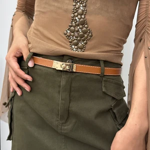 Fine Gürtel für Frauen, Kamelleder, weiblicher Designergurt, Chorean Korsett, Metallschnalle, schwarze, luxuriöse Mode 10 Hauptverkauf Lederstreifen - №10