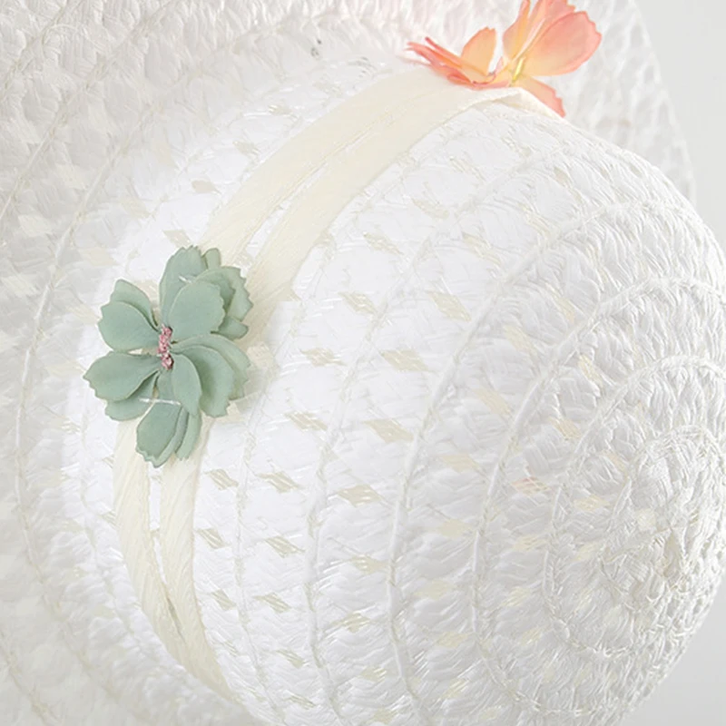 Conjunto de 2 piezas de ropa de verano para niño niña, vestidos coreanos de algodón sin mangas con flores para bebé + sombrero para el sol, vestido para niños, artículos para recién nacidos BC043