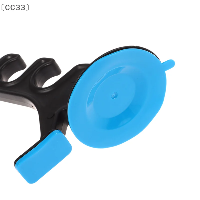 [[CC33」 1/2 قطعة الصيد رود رف منظم أفقي دعم شفط كأس سيارة الصيد رود قوس قابل للتعديل قصبة صيد خشبية حامل #3