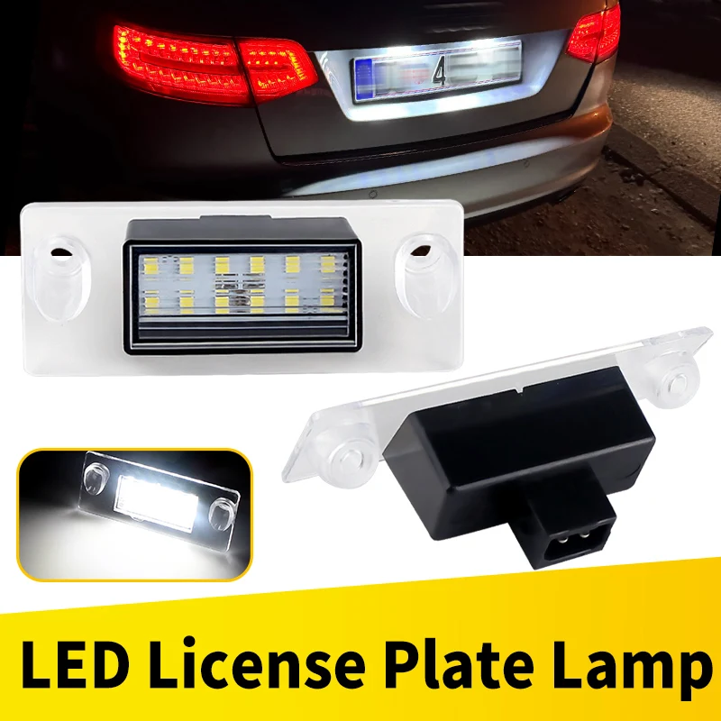 2 قطعة سيارة الخلفية LED رقم لوحة ترخيص أضواء اكسسوارات لأودي A3 S3 8L a4 S4 B5 1995-2000 Canbus الأبيض OEM # 8D0943021C