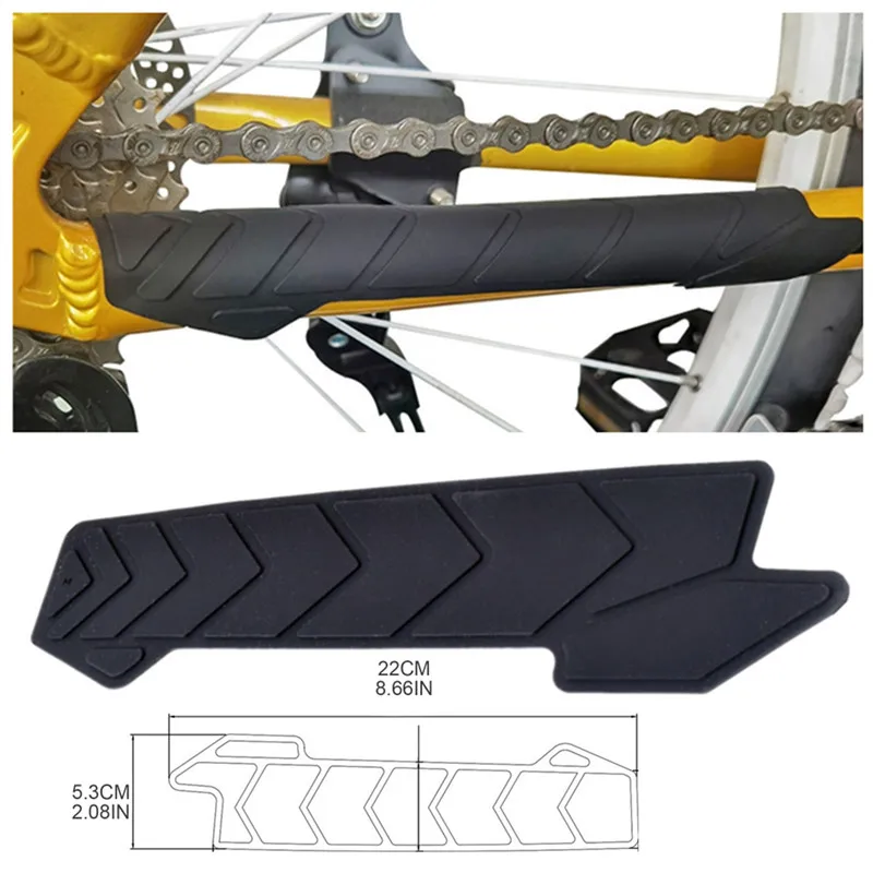 

Silicone Bike Chain Sticker Bicycle Frame Protector Chain Guard Sticker Frame Guard Scratch Resistant Protector MTB Accessories