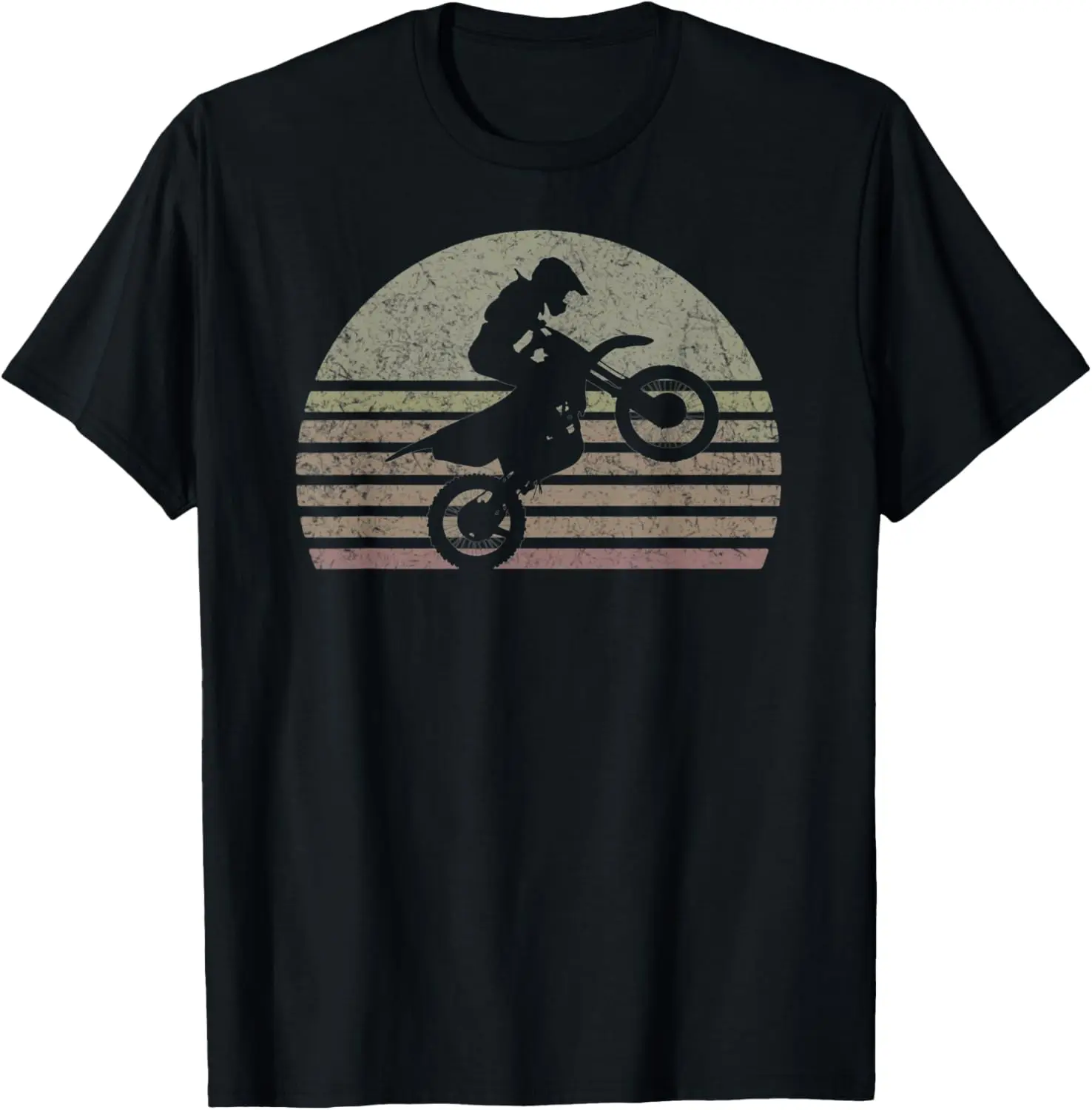 

Motocross Dirt Bike Tee Off Road Motorcycle Rally Retro B&W T-Shirt Motorcycle