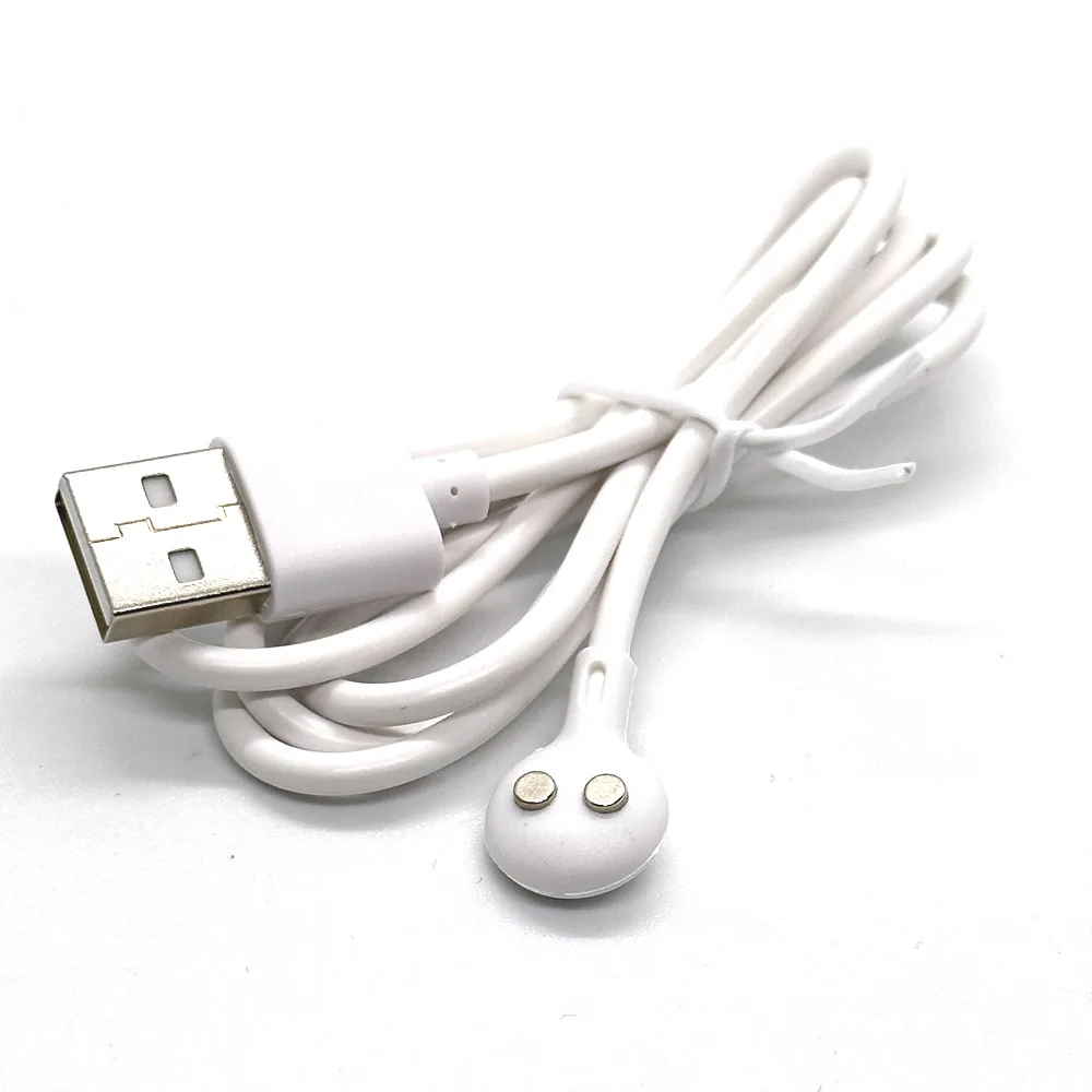 

50pcs 2Pin Magnetic Charging Cable center spacing 5mm Magnet Suctio USB Power charger for Beauty instrument Smart device 80cm