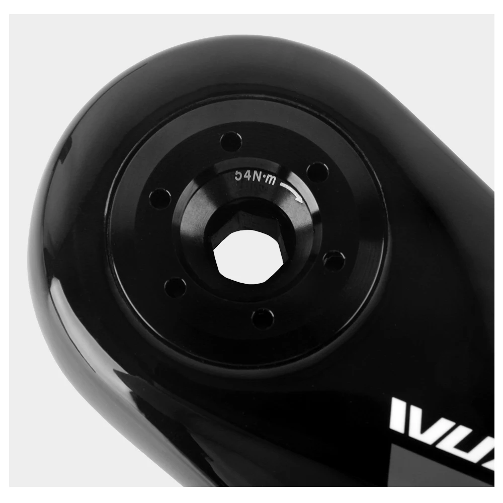 WUZEI Kohlefaser-Rennrad-Kurbelgarnitur, 165 mm, 170 mm, 3-Loch-Direktmontage, AL-7075, 24 mm Achse für Shimano 105 R7000 Ultegra R8000 – Detail 14
