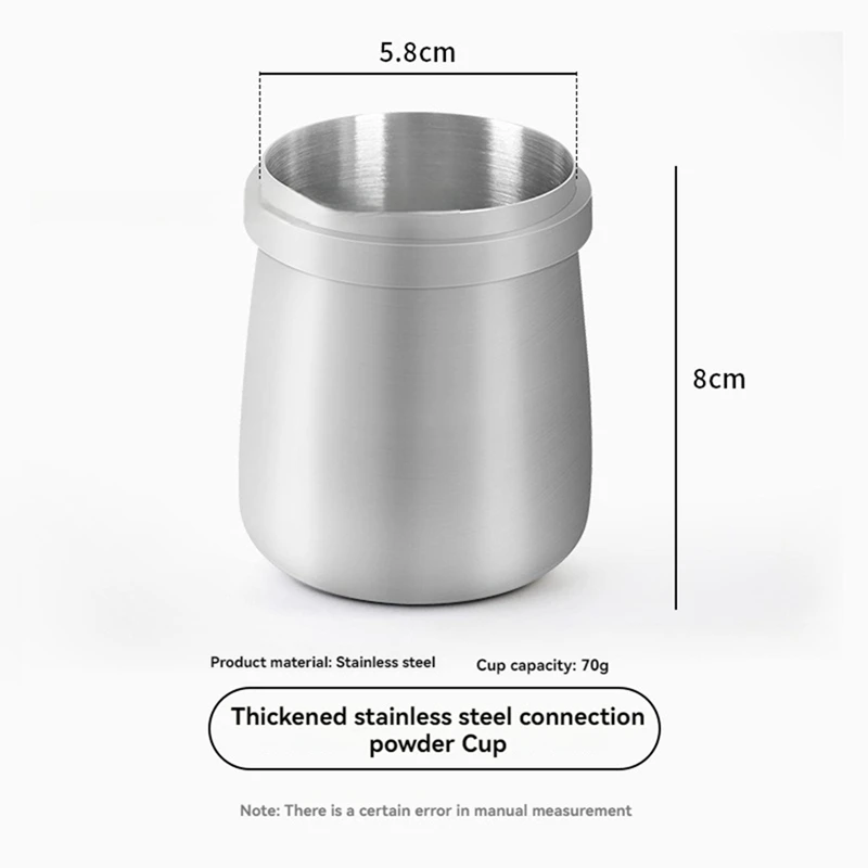 Coffee Maker Catch Cup Espresso Coffee Dosing Cup Electric Grinder Powder Catcher Hand Brewing Anti-Flying Powder Cup,C-A21R