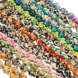 1Strand Approx 23pcs Colorful Turquoise-Inspired Turtle Bead Stone Spacer Bead for DIY Bracelet Necklace Jewelry Making Supplies