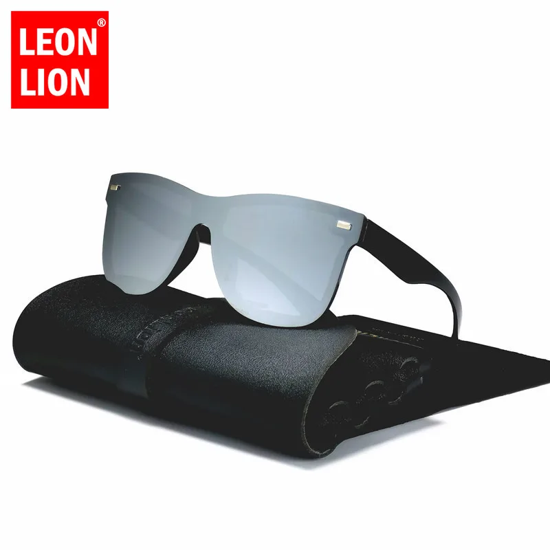 

LeonLion One-piece Sunglasses Men 2023 Luxury Brand Glasses for Men/Women Colorful Retro Eyewear Men Mirror Gafas De Sol Mujer