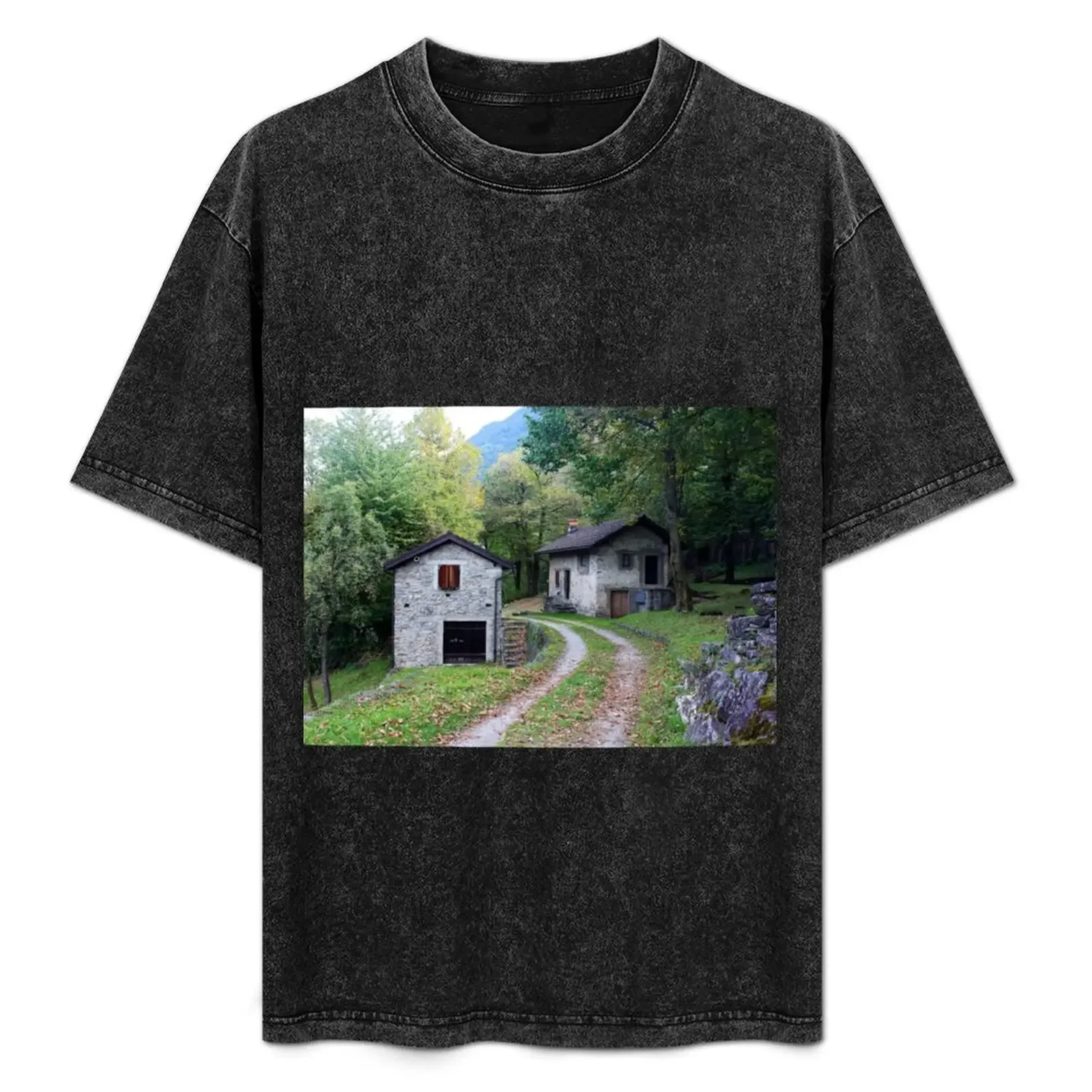 

Swiss Country Road, Take Me Home... Ticino, Switzerland 2010 T-Shirt Daily Wear Print T-Shirt