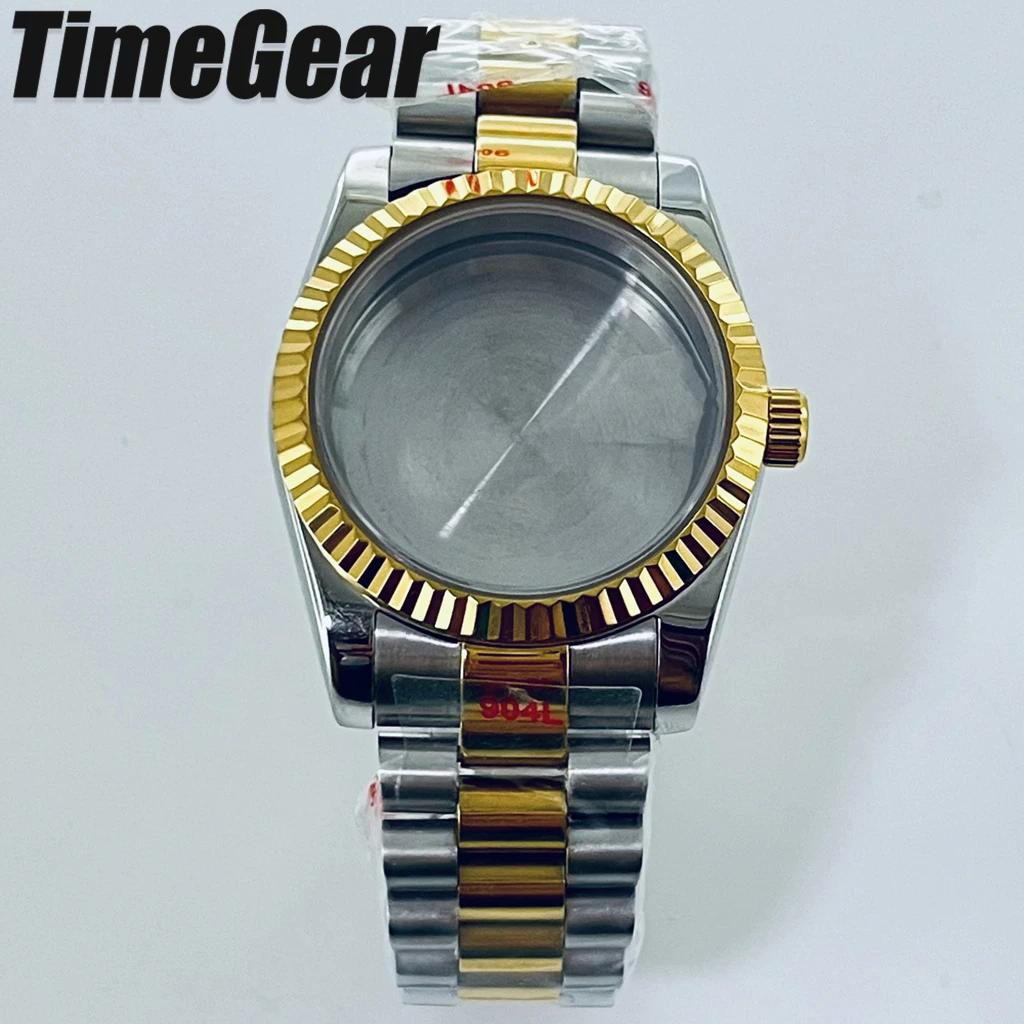 36mm/40mm NH35 Watch Case Silver Gold Rose Presidential Bracelet For NH34 NH35 NH36 NH38 NH70 NH72 ETA 2824 PT5000 Movement image 3