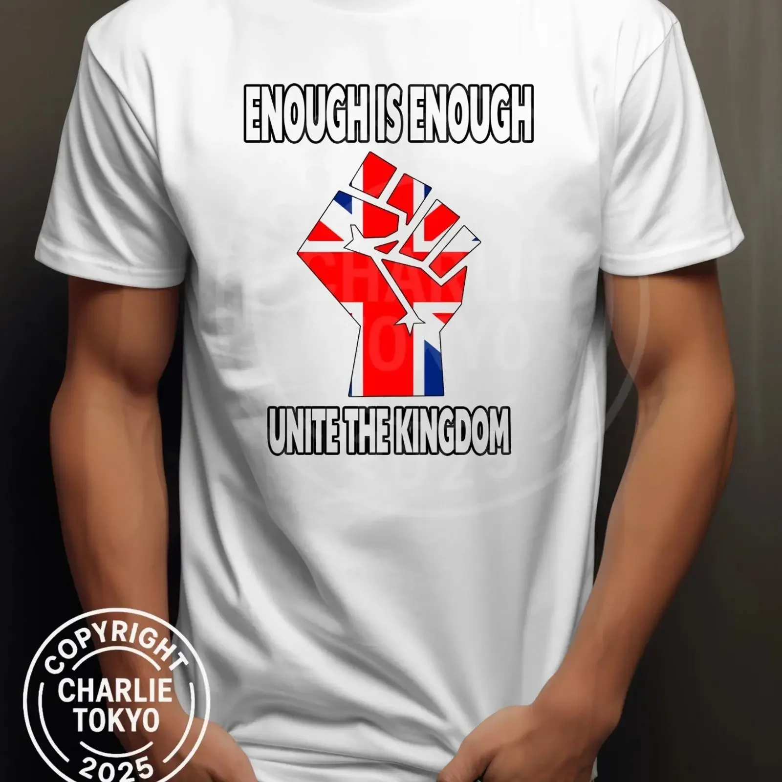 Unite The Kingdom T Shirt Herren Damen Union Jack Patriotic Reform Party D3 vintage Washed Stylish Comfortable homme streetwear