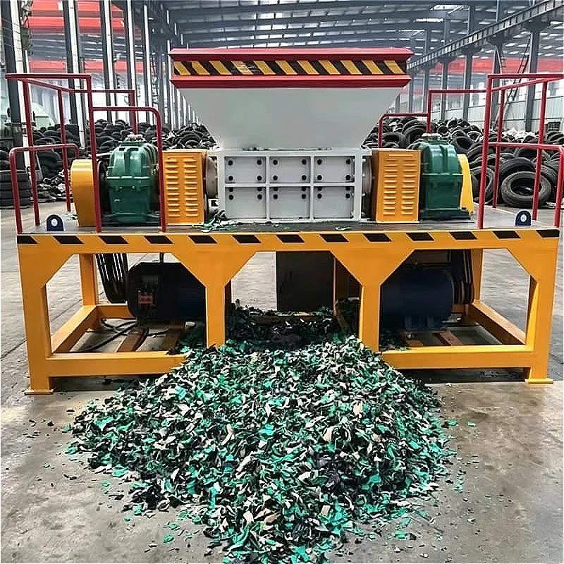 Tire Shredder Integrated Crushing And Screening Rubber Waste Recycling Machine Industrial Tyre Processing Equipment Customized