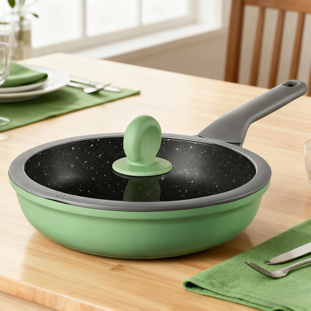 

Сковорода COOKER KING с антипригарным покрытием, прочная сковорода для жареных яиц, стейк, равномерный нагрев, легкий дизайн, бытовые кухонные инструменты