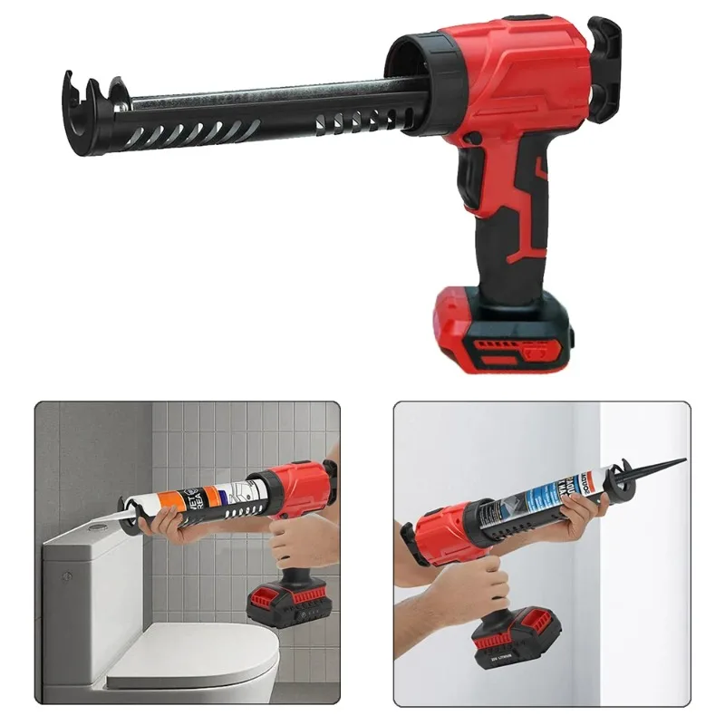 Electric Caulking  For  18V-21V MAX Li-ion BATTERY 4 Gear Adjustable Speed Glass Glue Structural Filling Gun-No Battery