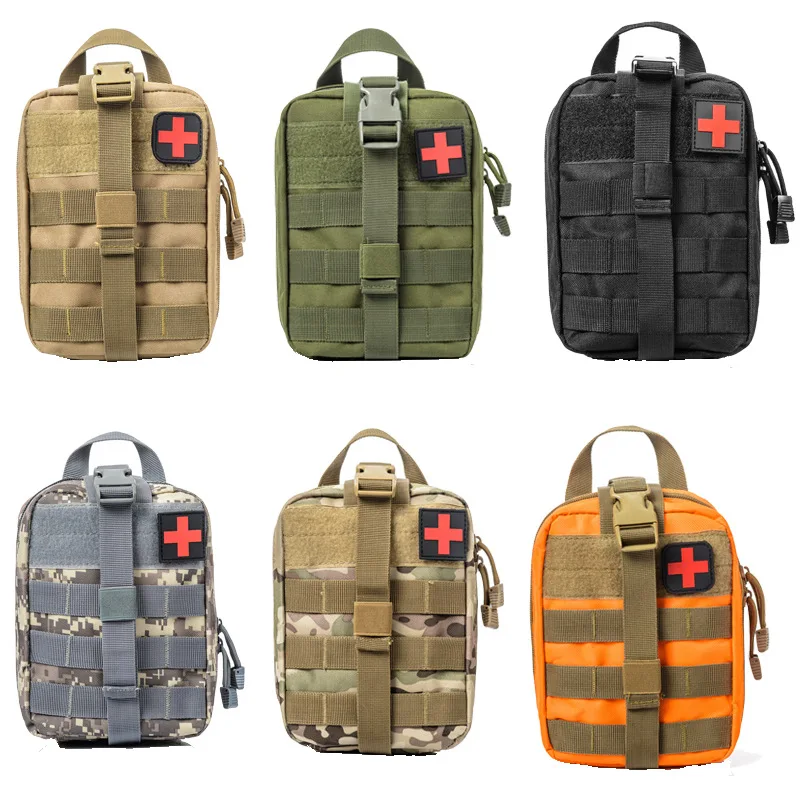 Portátil impermeável ao ar livre caminhadas sobrevivência saco, Mochila tática militar, First Aid EDC Pouch