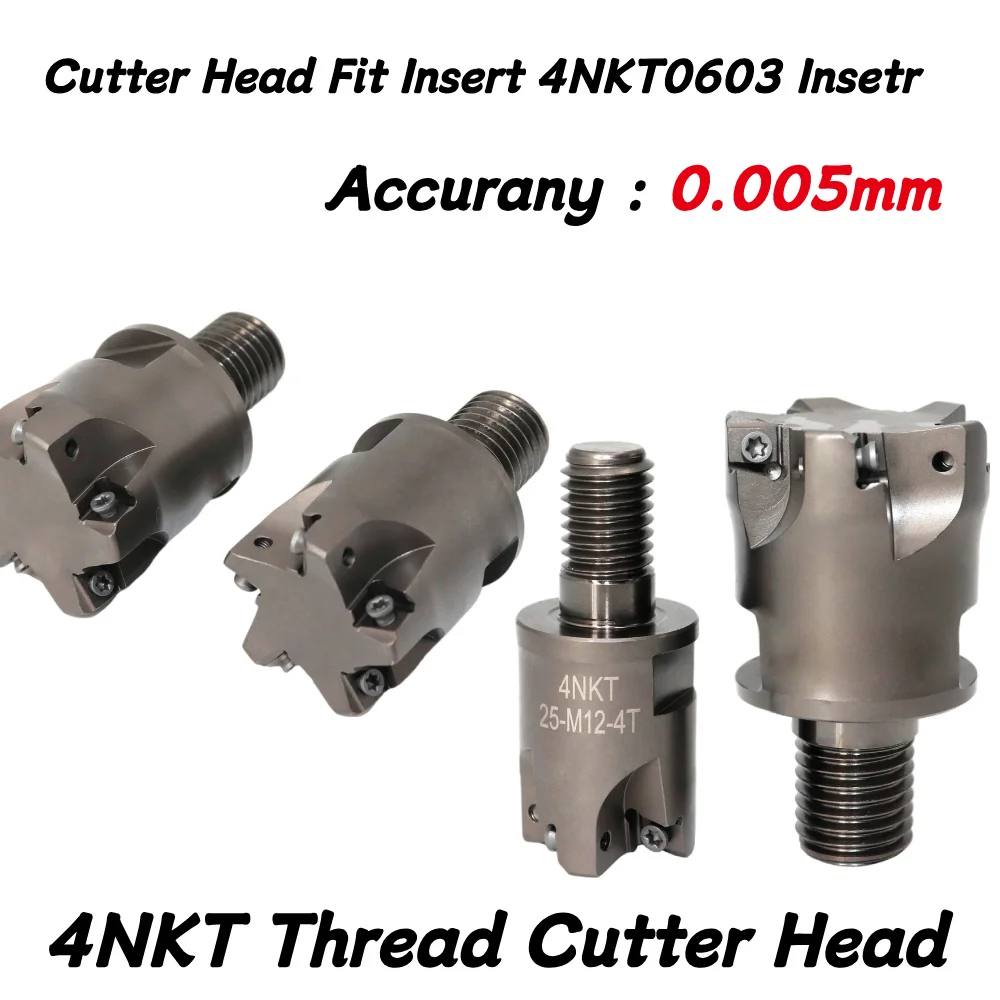4NKT Modular Type Milling Cutter Fast Feed Roughing Thread Locking Teeth Type Cutter Head Fit Insert 4NKT0603 Insetr