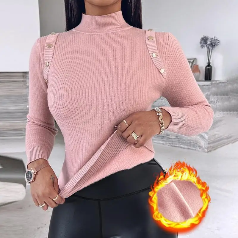 

Men's High Collar Knitted Sweater Women's Faion Ciwalk Coolmax Fiber Ne Inner Wear Thi Nine Sve Winter Sle