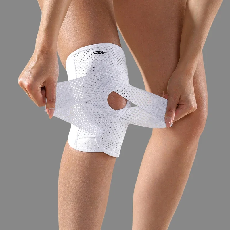 

Compression Knee Support Brace Air Mesh Fabric Side Stabilizers for Knee Pain Relief Meniscus Tear ACL Arthritis Support