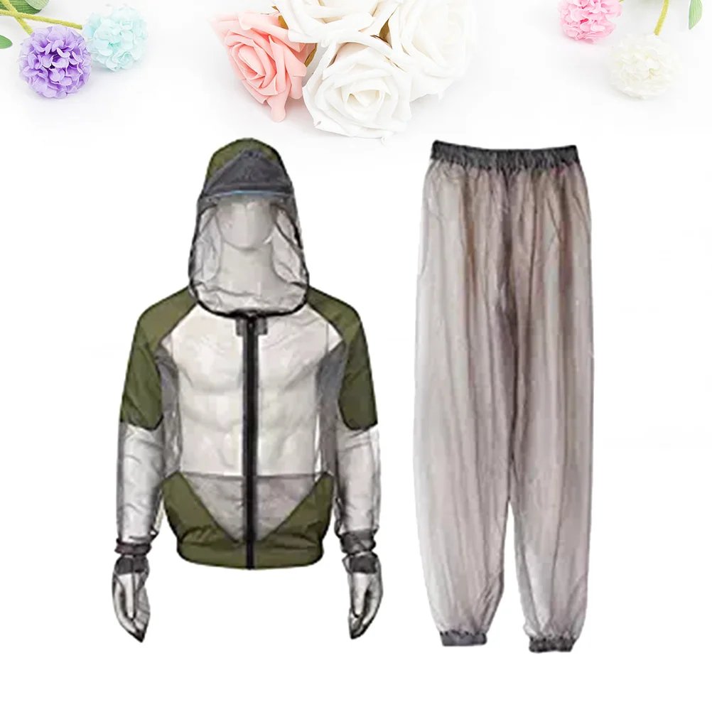 

Mosquito Suit Jacket with Hood Blazer Protective Mesh Fishing Clothes Coat Netting