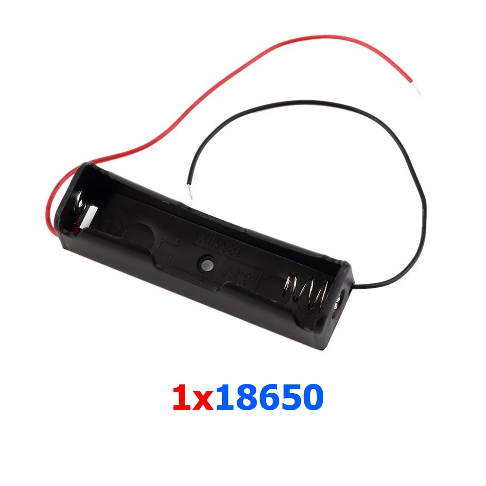 1x18650 3,7v power cord PCB Battery Li-ion holder P001