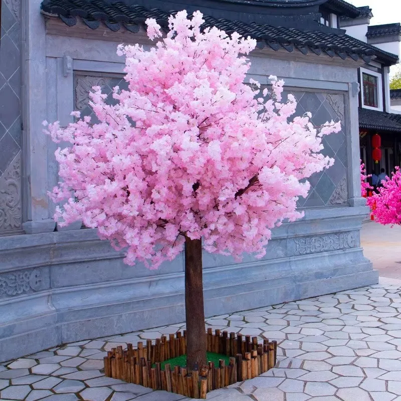 Pink Silk Artificial Cherry Blossom Tree – Indoor Wedding Arch / Canopy-Style Artificial Cherry Blossom Tree