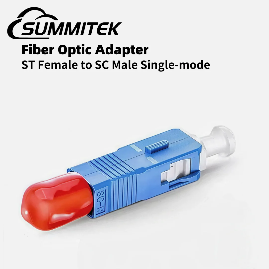 

SUMMITEK SC Male to ST Female Fiber Optic Adapter FTTP Optical Patch Cord Pigtail Docking Connector for Visual Fault