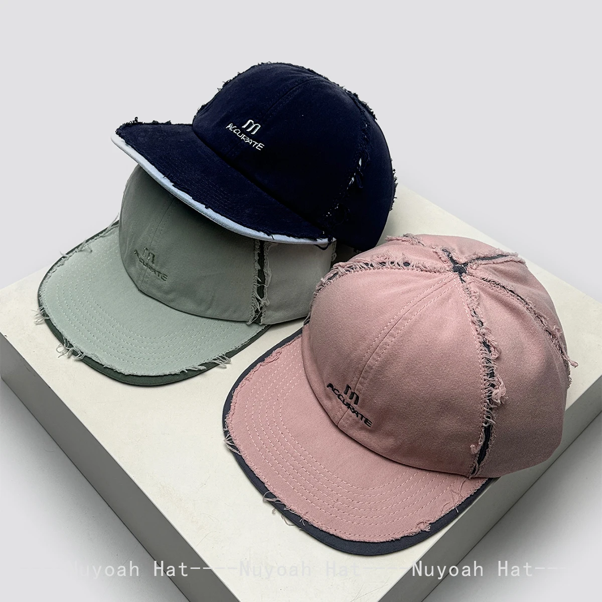 

New Men Women Korean Retro Embroidered m Letters Baseball Hats Sunshade Flat Brim Versatile Street Peaked Caps Fashion Outdoor