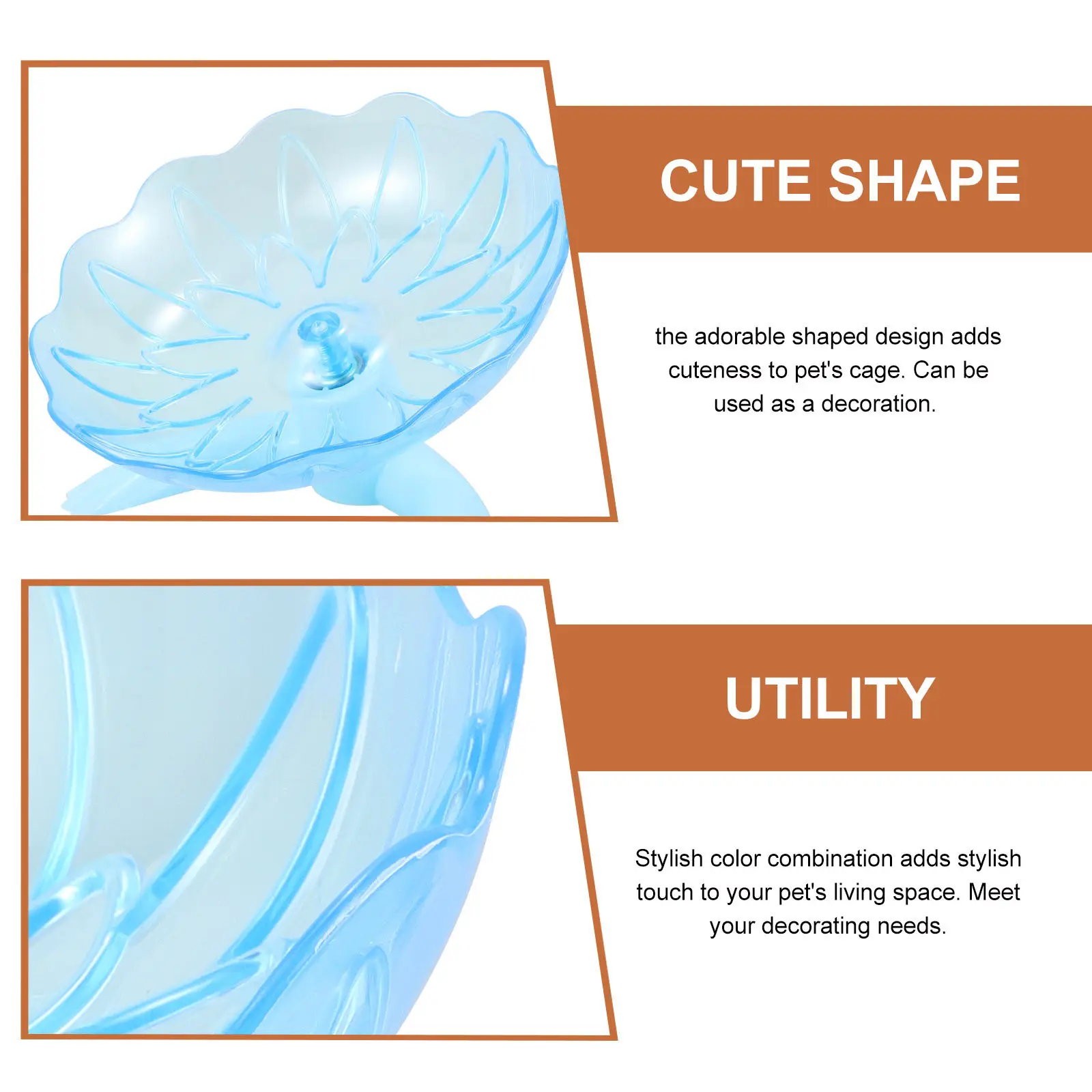 Silent Hamster Exercise Wheel Noiseless Running Wheel for Small Pets Including Squirrel Silk Bear Hedgehog Healthy Movement Tool